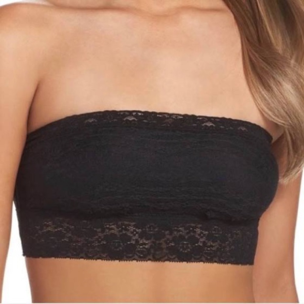 FREE PEOPLE WOMEN'S BANDEAU SCALLOP LACE BRALETTE